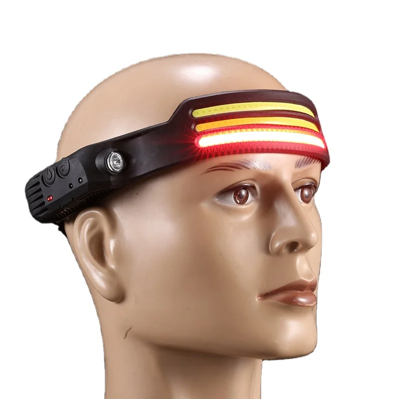 Наружный светодиодный налобный фонарь, перезаряжаемый налобный фонарь с батареей 1200 мАч