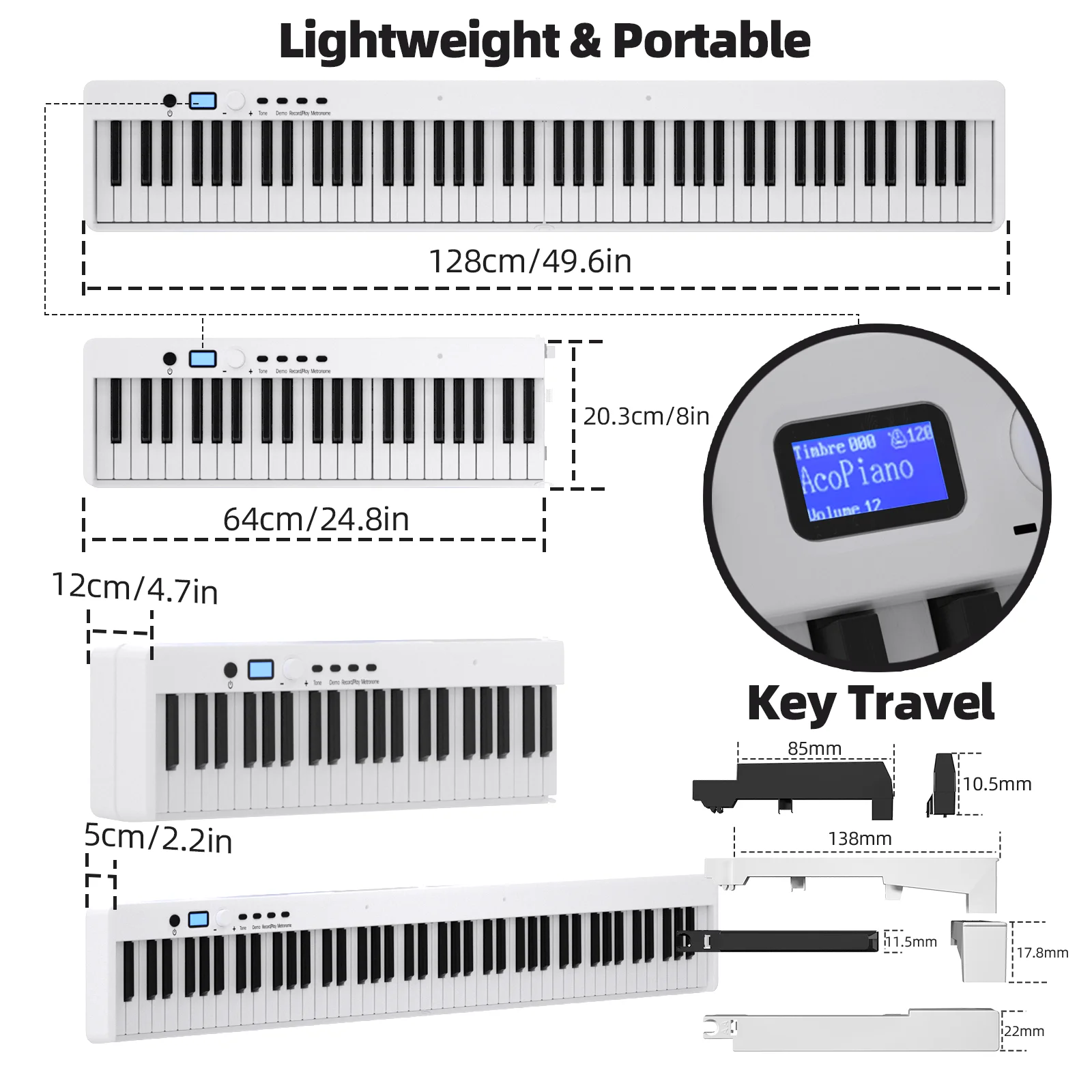 Hot foldable piano music instrument piano 61 keys 88 keyboard piano with stand