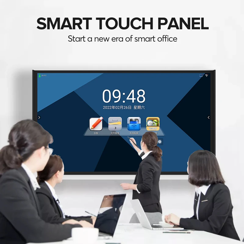 100inch 4k Kingone Smart Board Interactive Whiteboard All In One Conferencing Panel