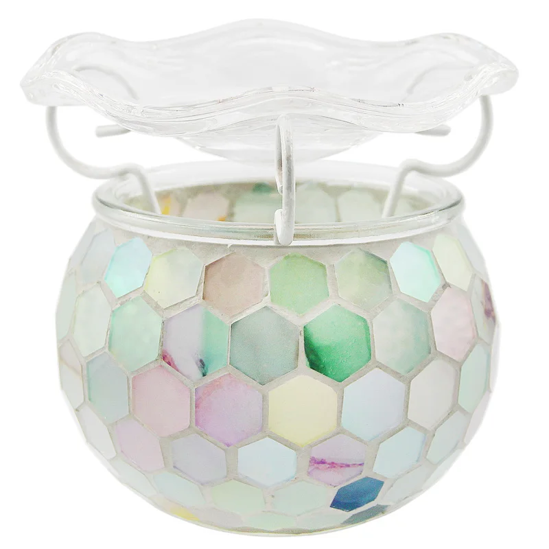 ARTINHOME Electric Glass Oil Warmer Night Light Scented Candle Tart Melter for Yoga room hotel Wax Melt Burner