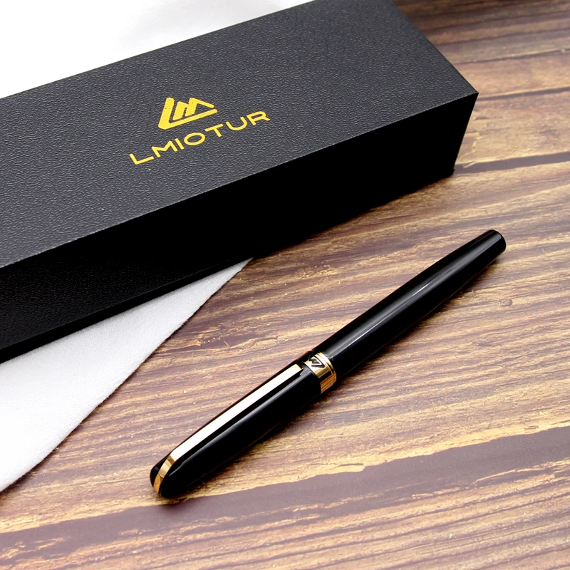 Unique Design Black Color Business Gift Hot Selling High Quality Luxury Metal Roller Pen Lapicero
