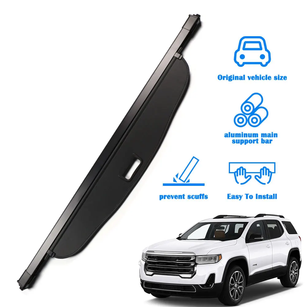 car accessories 2023 2024 OEM ODM Retractable Cargo Cover for GMC Acadia 2017-2022  Rear Trunk Curtains Bopar Parcel Shelf  Car Accessories