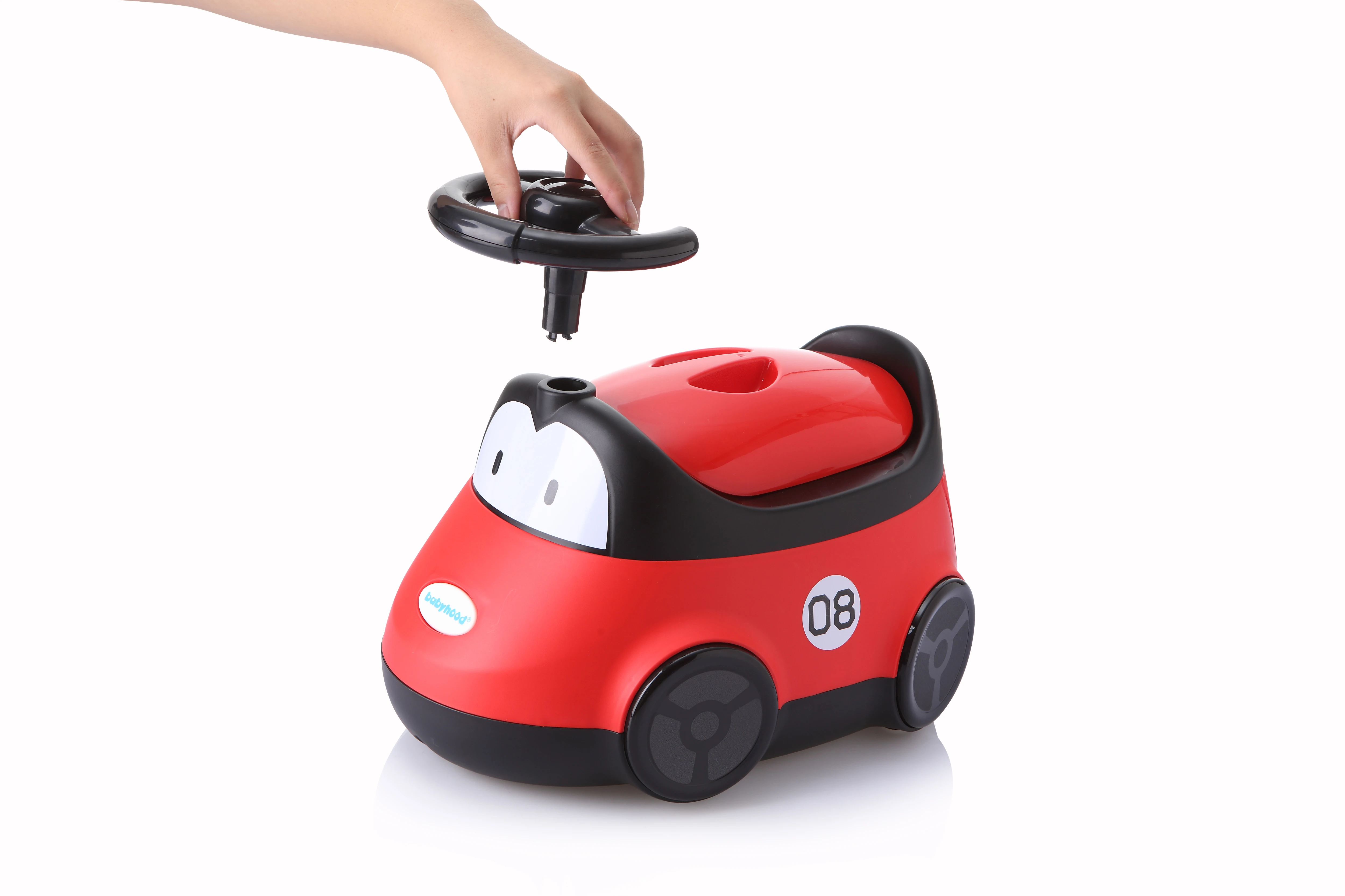 BABYHOOD OEM EN71 plastic small carry eco cartoon car portable children baby training toilet chair potty trainer seat