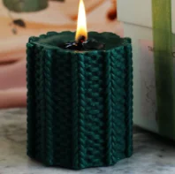 2024  accessories decorative aromatic candles new year decoration house Wool glove Candle for gift set party hotel bedroom