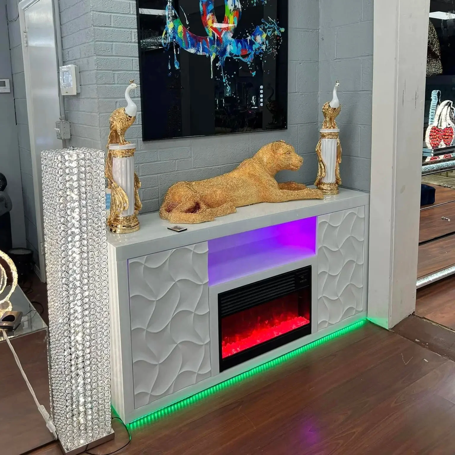 Guanding Modern European Classic Luxury TV stand Glam Luxury Living Room Furniture Exquisite interior Design wooden Tv Cabinet