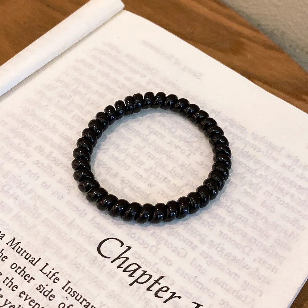 7 Colors Telephone Wire Hair Tie Spring Hair Coil Elastic Hair Band Women Girls Ponytail Holder Accessories