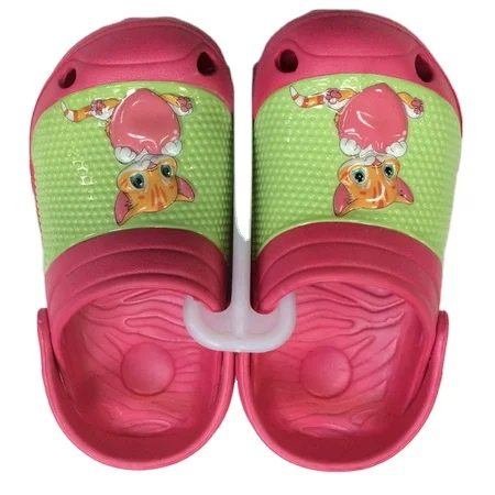 Мультяшный дизайн, красивые детские тапочки Eva, садовые тапки