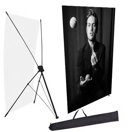 HLY Korea X stand banner display racks advertising frame tripod