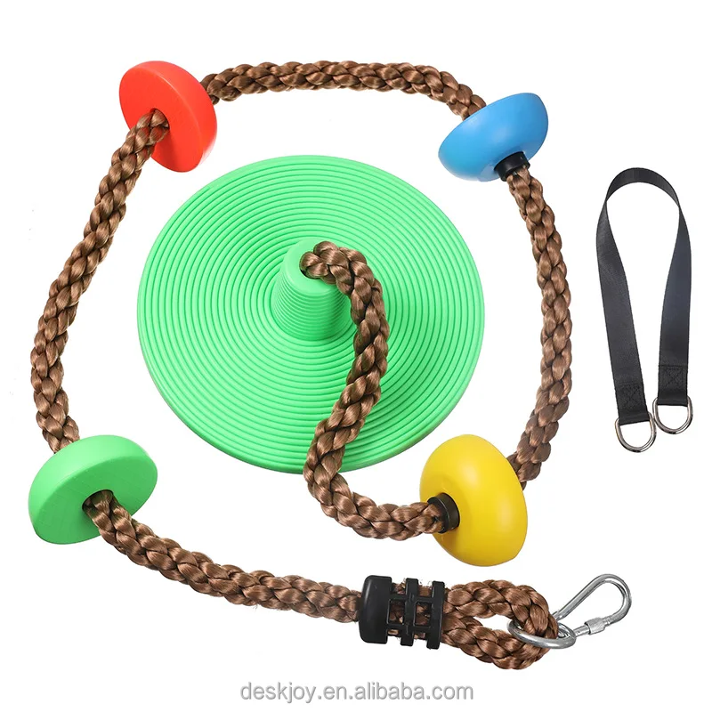 New Product Climbing Rope Tree Swing with Platforms Trees House Tire Saucer Swing Outside Toys