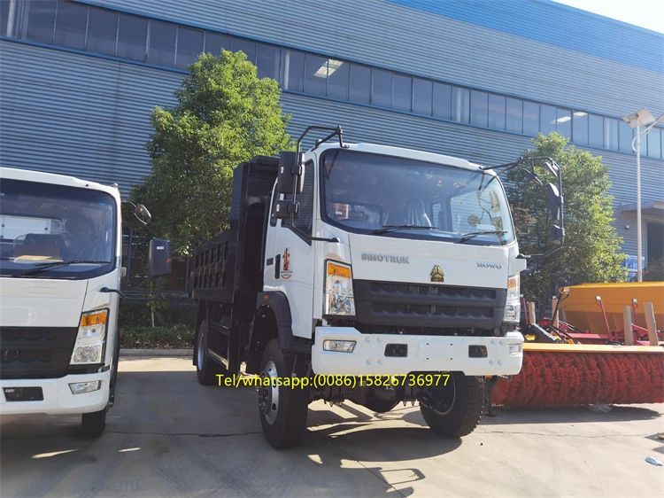 4X4 howo mining tipper dump truck 10 ton sinotruk howo AWD dump truck low price sale