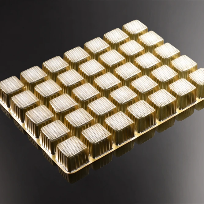 High Quality Vacuum Forming Food Grade Custom Plastic Blister Packaging Cavity Chocolate Insert Inner Tray For Packing