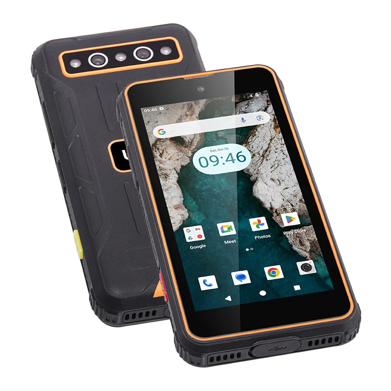 4-дюймовый мини маленький сенсорный экран IP68 водонепроницаемый Android 14 PTT Walkie talkie и SOS Кнопка настройки OEM смартфон