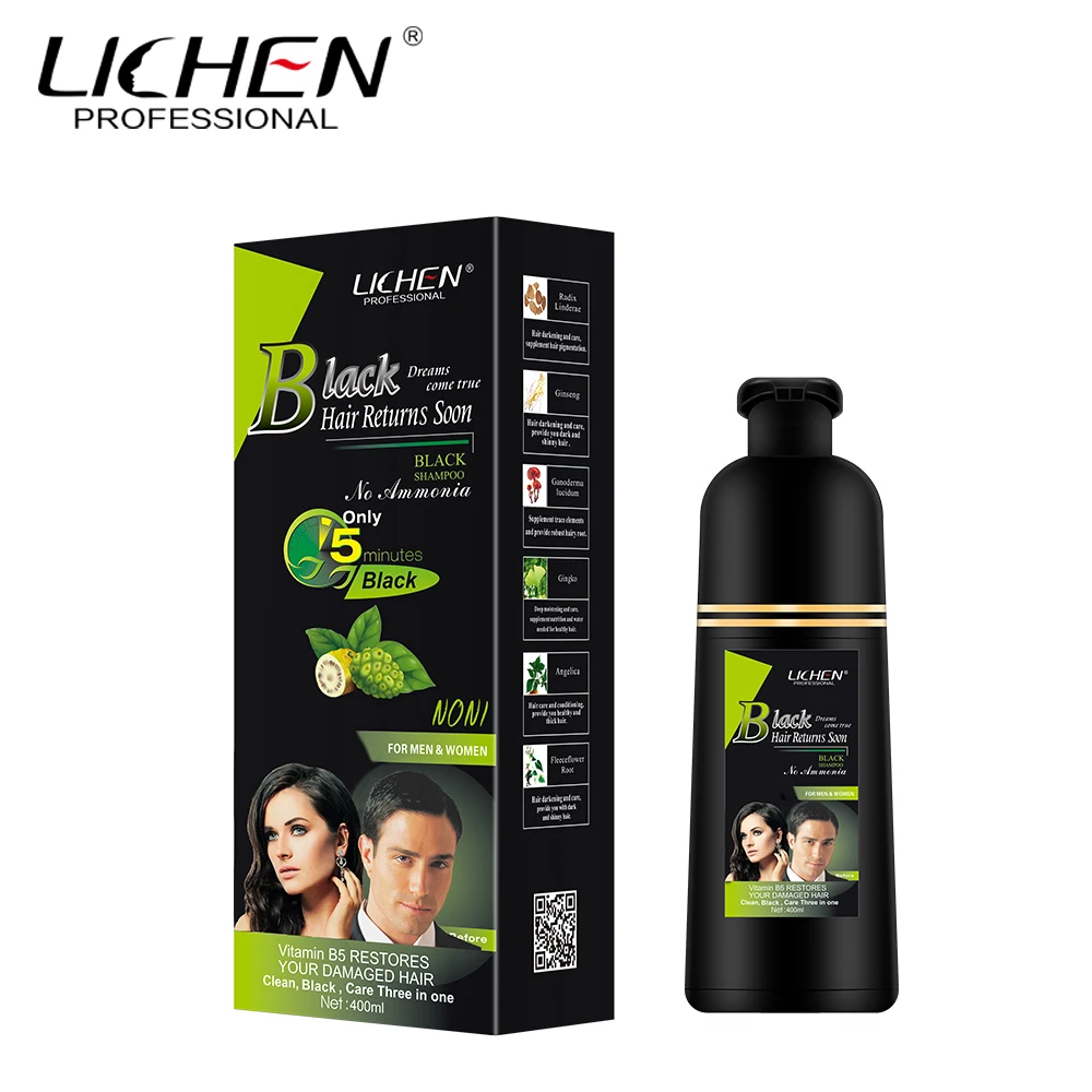 Hair Color Dye China Factory Temporary Liquid Natural Organic Hair Color Shampoo with Private Label