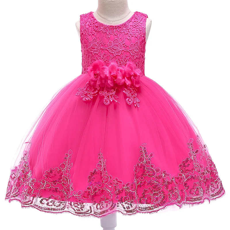 Европейский стиль; Платье на свадьбу для девочек; Весенние детские нарядные платья-пачки дня рождения девочек От 2 до 12 лет без