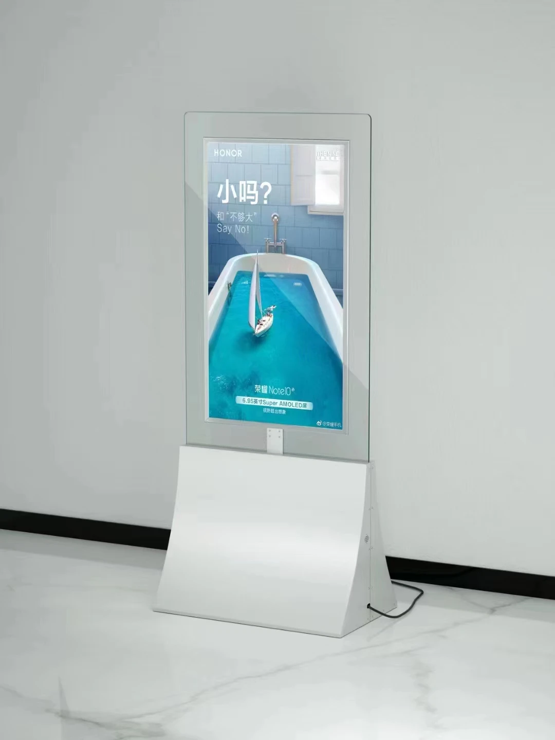 55 43 inch Indoor Dual Screen Kiosk Super Slim LCD Advertising Digital Signage Double Sided Touch Screen Kiosk
