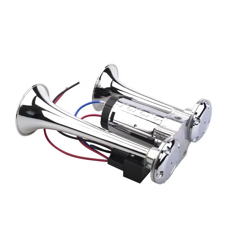 21.5x15.5x7.1 cm Universal 12V 24V 600dB Dual Tone Car Air Horn Kit Super Loud Trumpet Compressor For Motorcycle Car Boat Truck