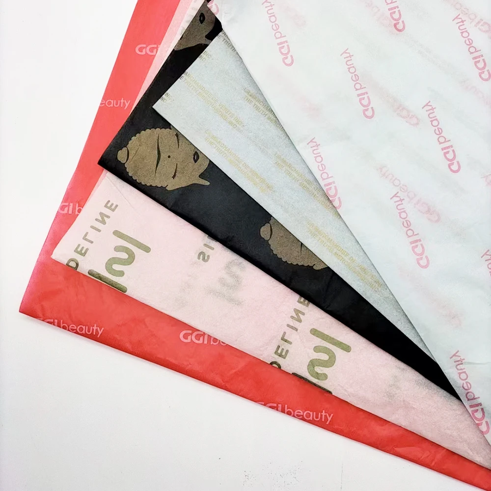 Recycled Custom Printed Packaging Clothes Tissue Paper Gift Flower Wrapping Paper With Your Brand Logo