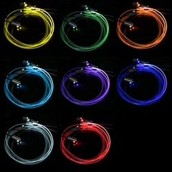 Car lights 12V El Wire Flexible Rope Neon Tube Line Glow Salon Flat Auto Led Strips Ambient Light Car Pathway Lighting