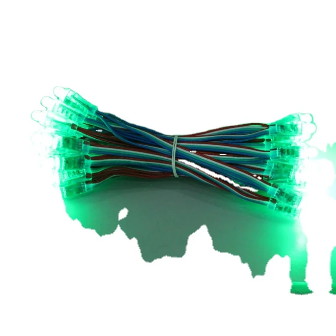 Красный = 3 лм/300 мcd зеленый 10 лм/1000 синий 2 7 мcd; Светодиодная гирлянда высокой яркости 12 В постоянного тока