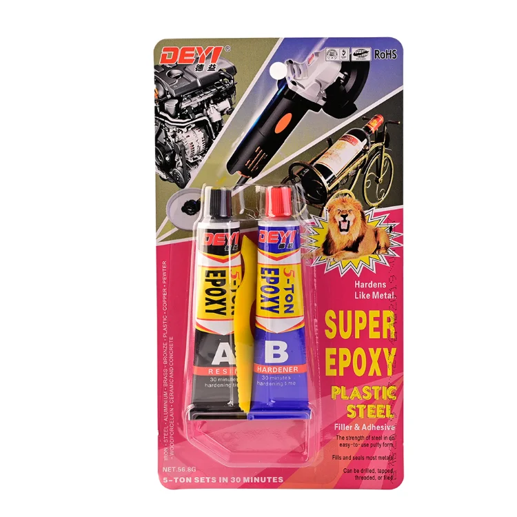 
DEYI high temperature clear epoxy glue ab epoxy adhesive for stainless steel 
