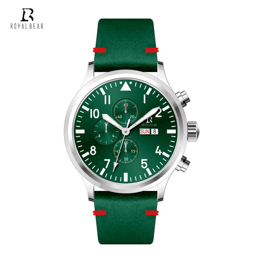 western China gents timepiece original Mesh Strap water resistant Chronograph  sports wristwatch