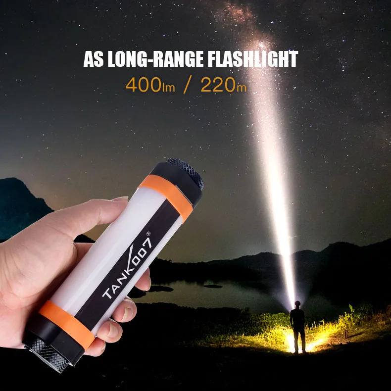 TANK007 High power torch Wholesale LED Linterna Rechargeable mode flashlight work light lantern for camping hiking flashlight