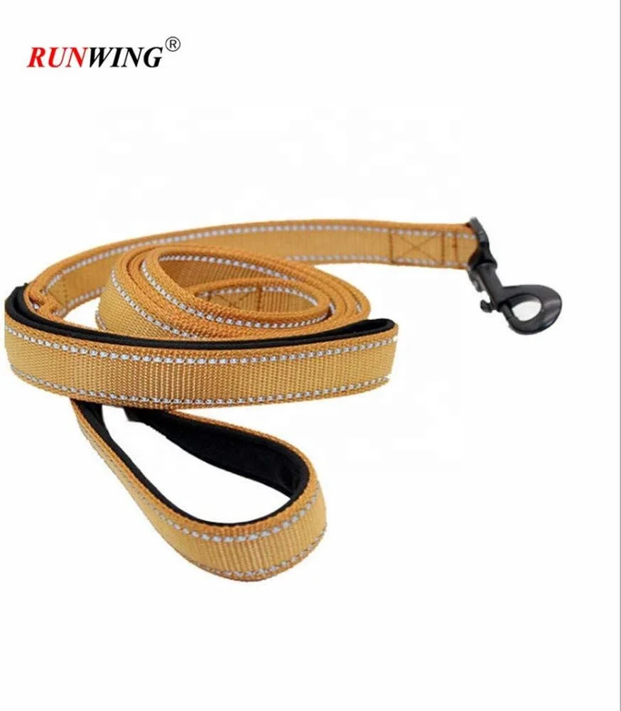 Heavy Duty Nylon Dog Leash 6ft,Reflective Dog Leash With Two Handles Long pull short pull double combination