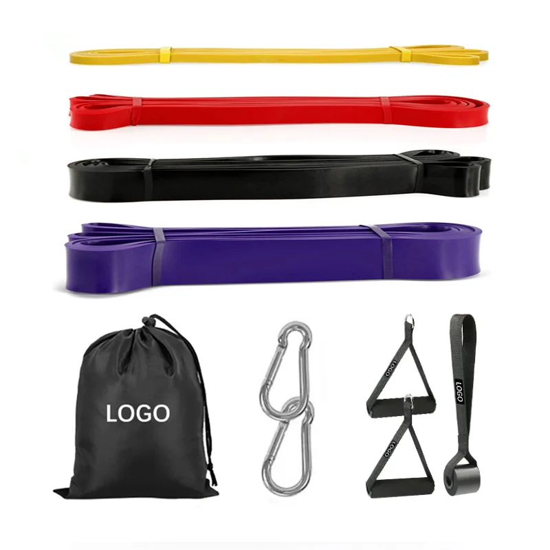 Регулируемый Тренировочный Набор для фитнеса в помещении латексная трубка с ремешком Трицепс резина и полоски