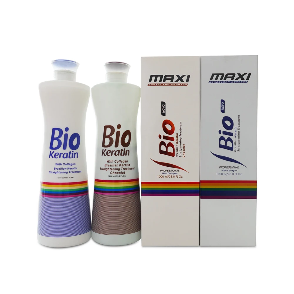 Hair Smoothing Brazilian Keratin Hair Treatment Maxi Bio Hair Straight Cream Anti Frizz Curl Control Professional Salon Use Only