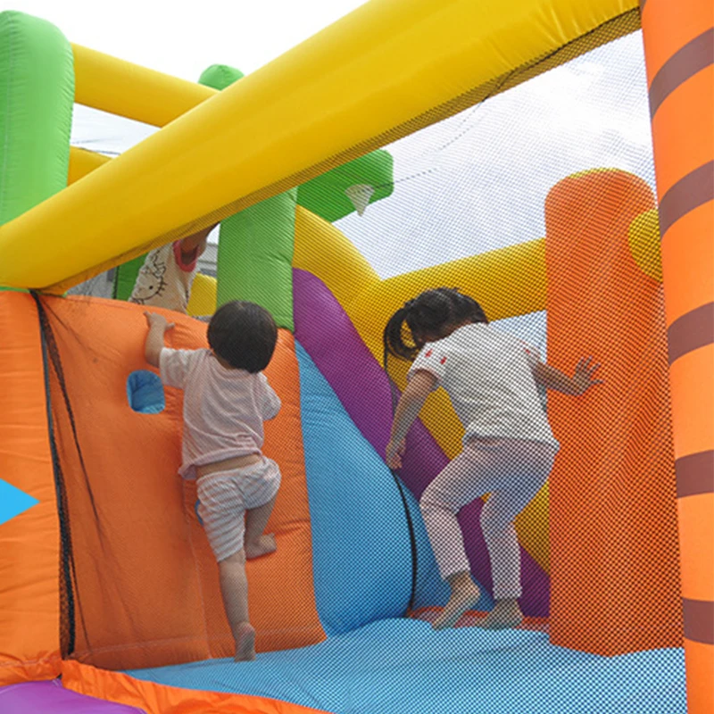 Inflatable Bounce House Crocodile Jumping Bouncy Castle with Blower for Kids Storage Bag Included