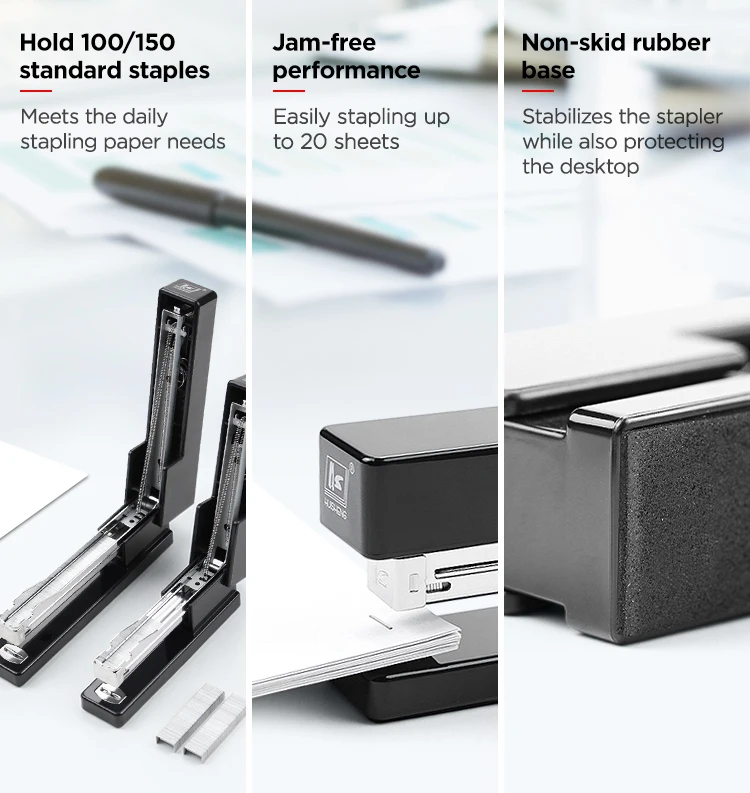 Customizable diversified staplers ABS plastic shell stapler machine for office school 24/6 stapler multi-color options