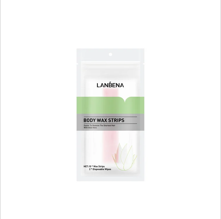  LANBENA 10 шт. удаления волос для депиляции воск восковые полоски бумаги натуральный пчелиный Двусторонняя бусинки депиляция восковыми бусинками с корнем шелковистой на все тело инструмент