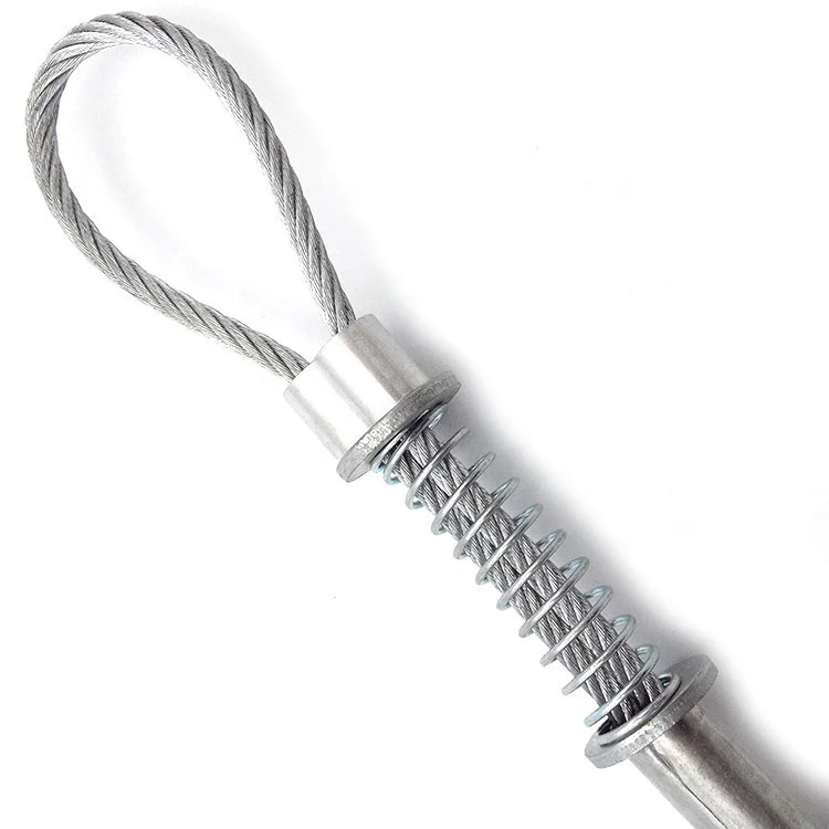 Wholesale whip check rope Prevent to take off the chain Spring safety cable