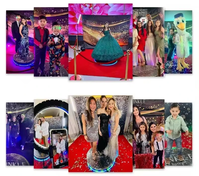 Portable Selfie 360 Degree Platform Spinner Business Photobooth 2022 115 360 Photo Booth Yiwu
