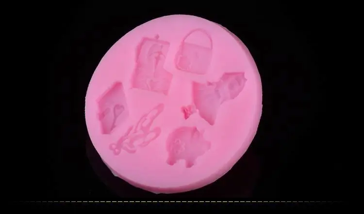 China factory cheap little doll toy design silicon fondant moulds for fondant