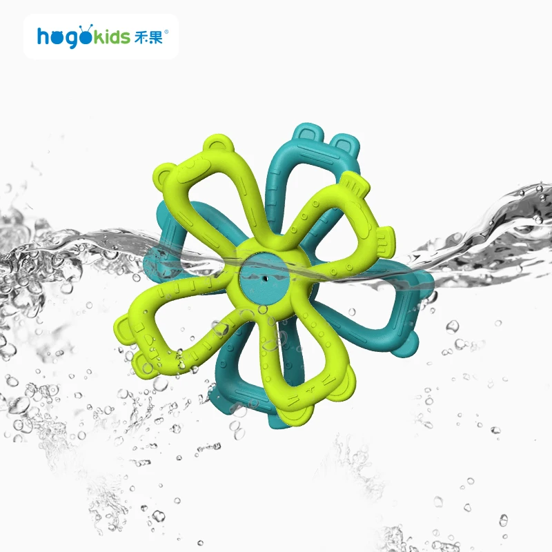 OEM Wholesale  BPA Free Cute Cartoon Shape Silicone Teether Baby Chew Toy Teether