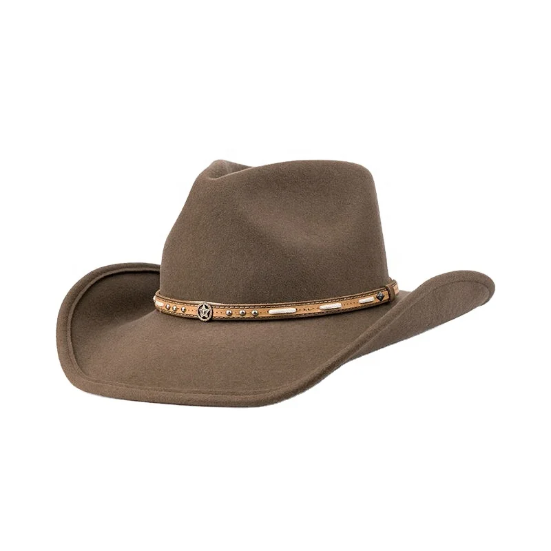 Шляпы HUAYI, Заводская черная шляпа с широкими полями в западном стиле, Мужская зимняя уличная ковбойская шляпа из 100% шерсти, ковбойская шляпа