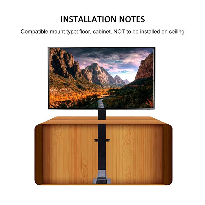 hot sale Remote control smart TV electric bracket side mounted vertical installation TV lift