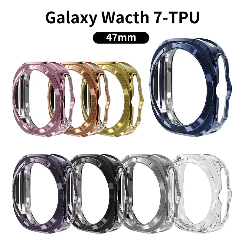 Чехол для Samsung Galaxy Watch Ultra 47 мм протектор экрана Мягкий ТПУ силиконовый бампер 7