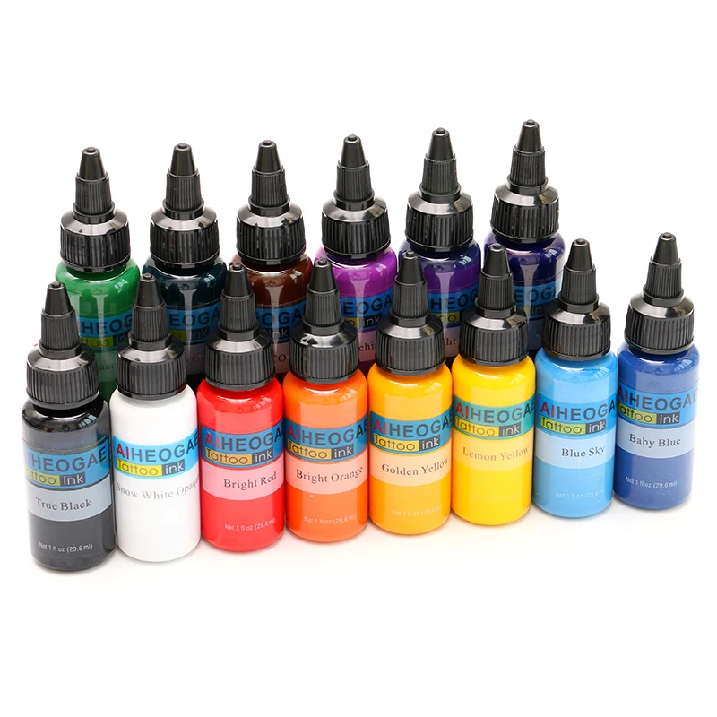 
Tatoo And Body Art Permanent Makeup Pigment Color Best Tattoo Ink Set Microblading Supplies 