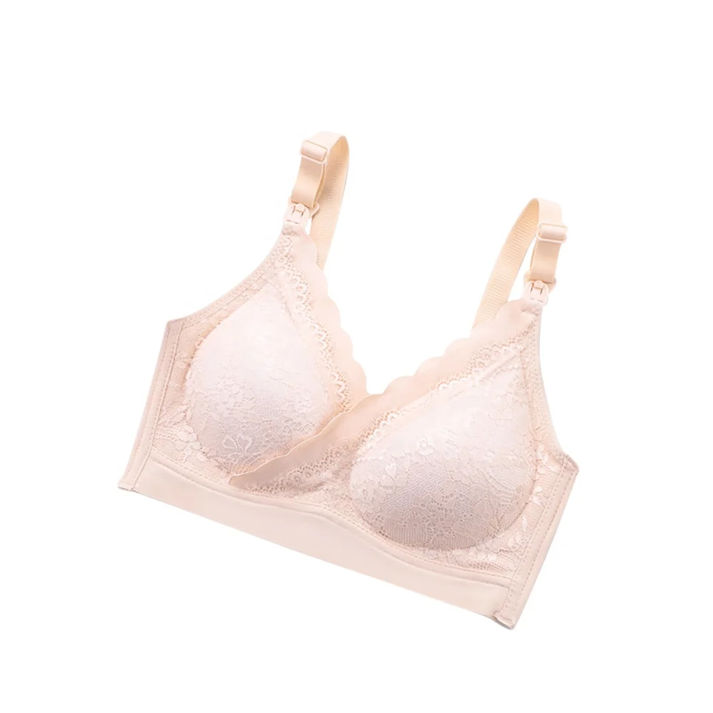 Новый стиль, полноразмерный кружевной бюстгальтер большого размера без косточек, удобный женский бюстгальтер из ледяного шелка для кормления