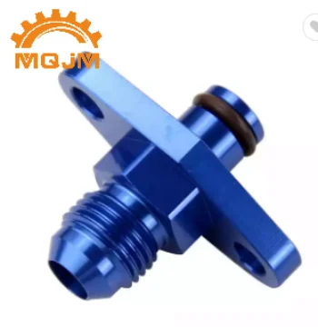 Car Racing Parts Billet Aluminum -8 AN Fuel Rail Delivery Restrictor Regulator Turbo Drain Flange Systems Oil Inlet Fitting GT40