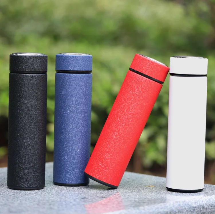 New Chinese Style Gift Lovers Guocao Bottle Traditional Chinese Opera 304 Stainless Steel Intelligent Temperature Display Cup