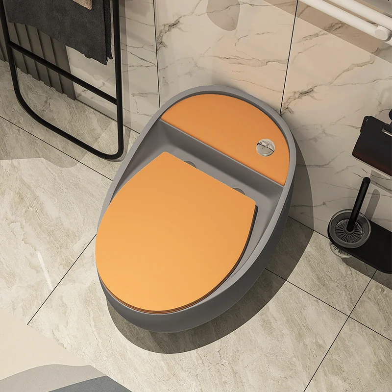 New design sanitary ware modern grey egg shape toilet bowl color inodoro bathroom wc one piece ceramic toilet