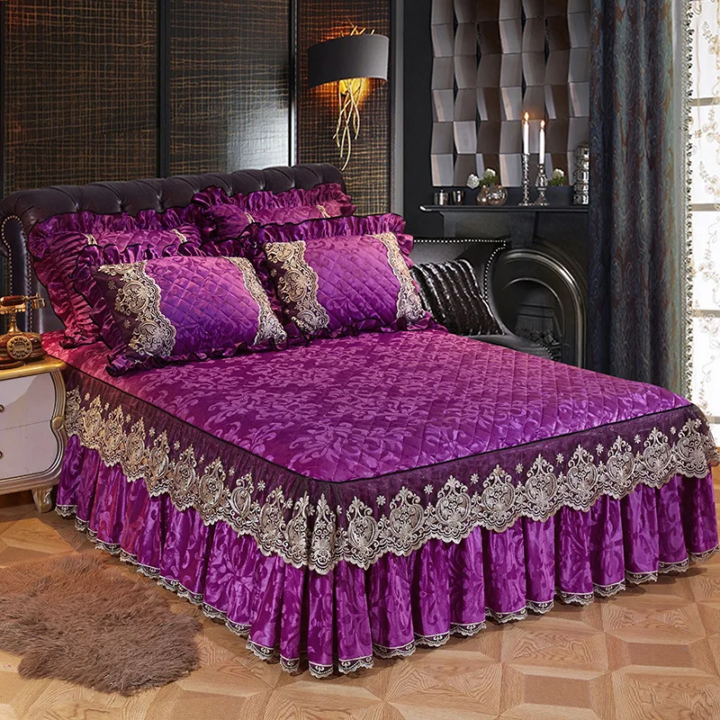 Bed Skirt Single Piece Princess Wind Hats Do Not Pilling Shrinkage Simple Style