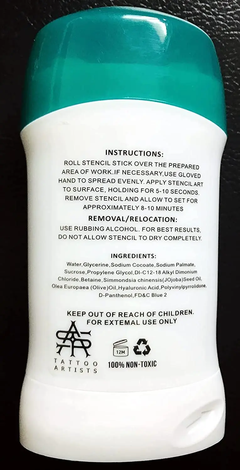 Temporary Tattoo Supplies Accessories Clean Dry Protection Antiperspirant Deodorant Tattoo Transfer Stick