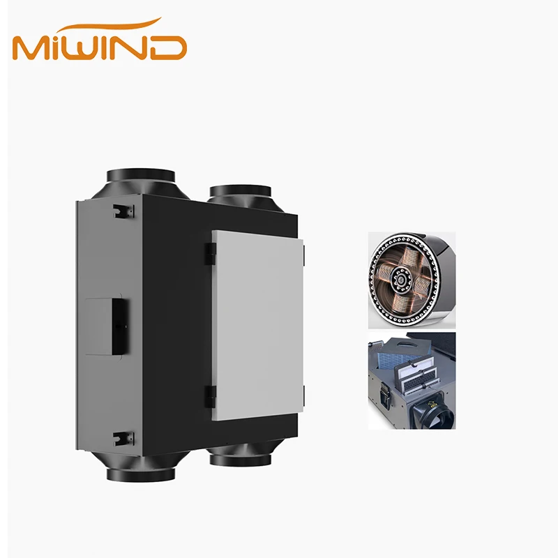 Recuperator Ventilation Air to Air Exchange System With Tuya Thermostat