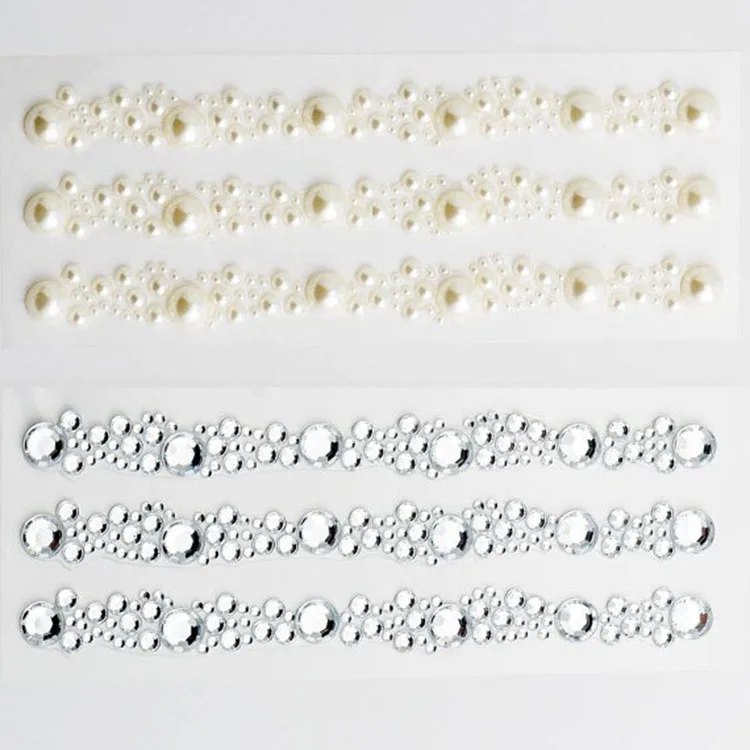 High Quality Self Adhesive Crystal Adhesive Gem Sticker Multicolor Rhinestone Stickers Sheets