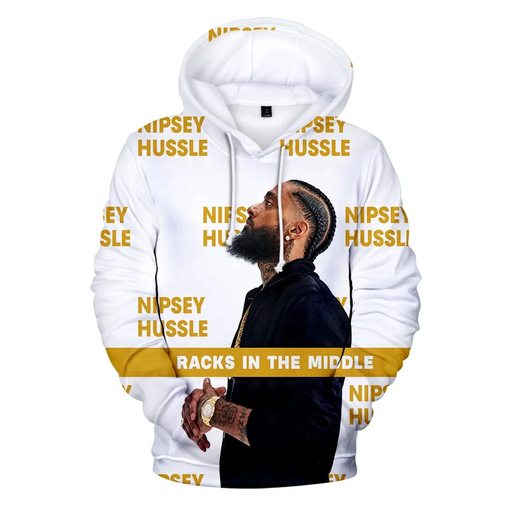 Новинка 2021 года лидер продаж толстовка с капюшоном 3d принтом Rapper Nipsey Hussle оптовая
