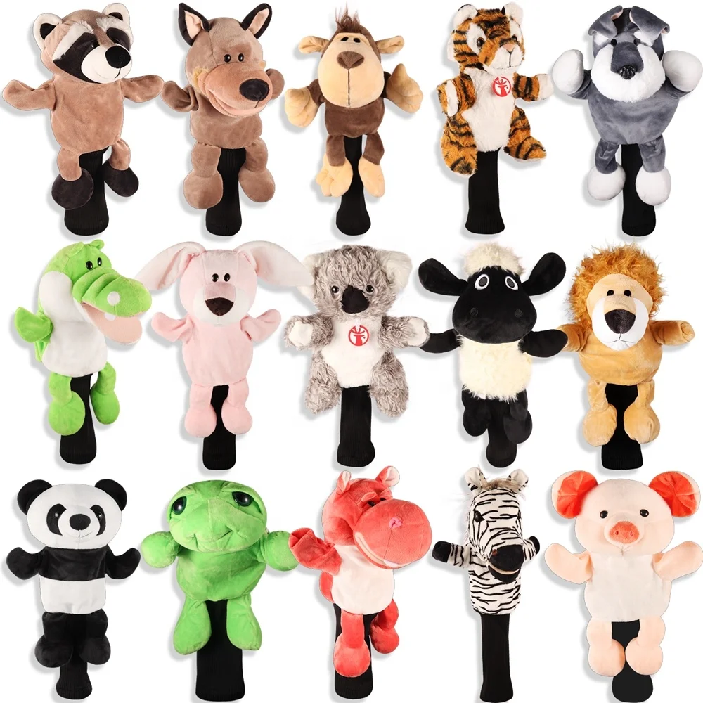 Plush Cartoon Animal Cover Custom Golf Headcovers Driver Cover